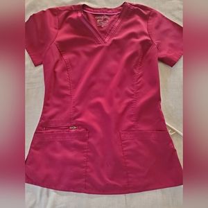 Healing Hands Wine Scrub Top